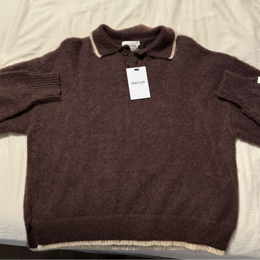 spirit and sin mohair polo